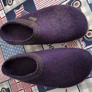 STEGMANN WOOL CLOGS PURPLE SIZE 9.5 WOMENS